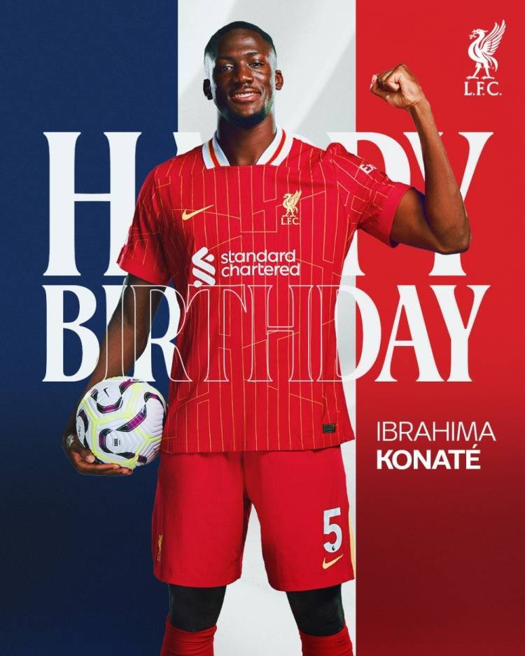 利物浦祝科纳特26岁生日快乐，球员为红军出战131场斩获5冠